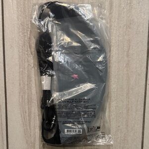 Black n Waist Bag with Pink Star